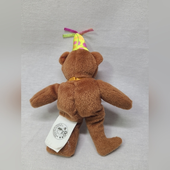 Celebration Birthday Bear TY Teenie Beanie Baby#30 2009 McDonalds Happy Meal Toy - Picture 2 of 4